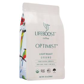 Lifeboost 860004198505 Coffee Light Roast Ground - Low Acid Single Origin Usda Orga