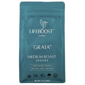 Lib54704 Lifeboost Coffee Grata Ground Medium Roast 12 Oz 340 G