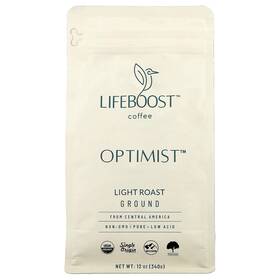Lib54709 Lifeboost Coffee Optimist Ground Light Roast 12 Oz 340 G