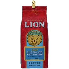 Lion 079975400108 Coffee Chocolate Macadamia Nut Flavored Ground Light Medium Roast I