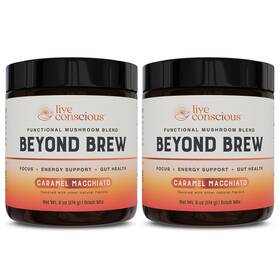 Lwl3164 Live Conscious Beyond Brew Caramel Macchiato Coffee Alternative - Low Caffeine Superfood P