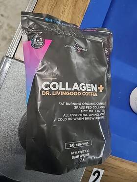 Livingood 665878305703 Daily Vanilla Collogene Coffee