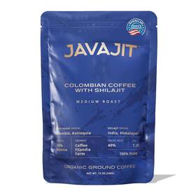 Llc 744110046571 Colombian Coffee With Shilajit Medium Roast Organic Ground Energy And Im