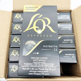 Lor 711000357576 Espresso Ristretto Coffee Capsules 100 Pods Nespresso Original Comp Bb 9/24