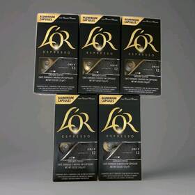 Lor 711000362631 L Or Espresso Onyx Coffee Capsules 5 Packs 50 Pods Nespresso Compatible