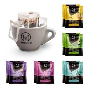 M Mondo 860108720561 Drip Coffee Mix 10-pack Variety Single Serve Pour Over Filter Bags Pre-