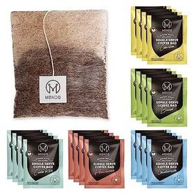 M Mondo 860108720714 Single Serve Coffee Bags 20 Cups Variety Pack - Organic Medium Roast
