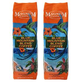 Magnum Exotics 780437800052 Coffee Blue Mountain Ground Blend 16 Ounce Pack Of 2
