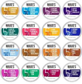 Mauds 850020542130 Super Flavored Coffee Variety Pack 80ct. Solar Energy Produced Recyclable Single