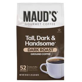 Mauds 850044272716 Dark Roast Ground Coffee 1 Bag 20 Oz 100% Arabica 52 Servings