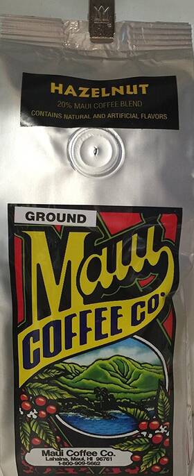Maui Coffee Company 769167007016 Blend Hazelnut 7 Oz. - Ground