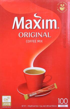 100pks Maxim 313105365395 Ground Original Korean Coffee -