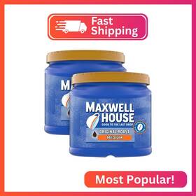00043000084175 Maxwell House The Original Roast Medium Ground Coffee 30.6 Oz Canisters P