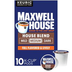 Maxwell House 043000095386 Signature Blend Medium Roast Kcup Coffee Pods 10 Count Box