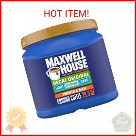 Maxwell House 313042926949 Decaffeinated Original Medium Roast Ground Coffee 29.3 Oz Caniste