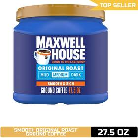 3817 Maxwell House Original Roast Ground Coffee 27.5 Oz Canister
