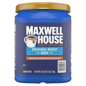 4300009423 Maxwell House Original Roast Medium Ground Coffee 43.1 Oz