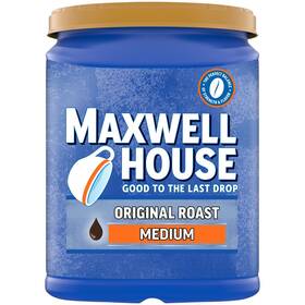 478596 Maxwell House Original Roast Ground Coffee 42.5 Oz. Canister