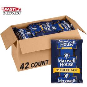Maxwell House 726084976290 Special Delivery Medium Roast Ground Coffee 1.2 Oz Bags Pack Of
