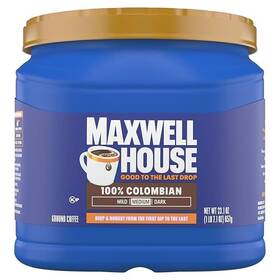 Maxwell House 744759176486 23.1oz Ground Coffee Medium 100% Colombian Roast