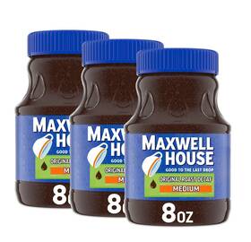 785848 Maxwell House The Original Roast Decaf Instant Coffee 8 Oz Jar 3 Pack