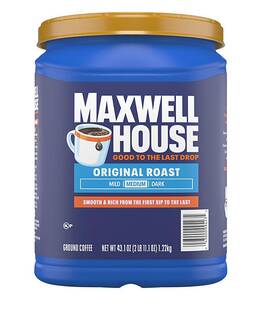 990360659 Maxwell House Original Roast Medium Ground Coffee 43.1 Oz