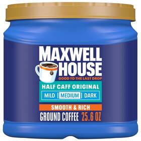 B01m01nvss Maxwell House Half Caff Original Medium Roast Ground Coffee 25.6 Oz Canister