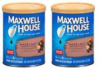 Maxwell House Lot Of 2 Ground Coffee Hazelnut Canister 11 Oz 90 Cups Each 043000029350