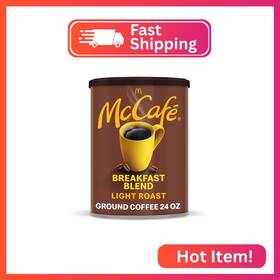 00043000079744 Mccafe Breakfast Blend Light Roast Ground Coffee 24 Oz Canister