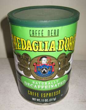 Medaglia Doro 074471000753 Vtg Dftoro Caffe Espresso Ground Coffee Decaffeinated 11 Oz Unopened Nos