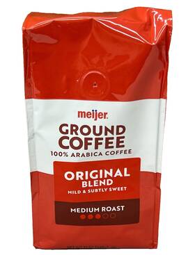 Meijer 719283557254 Original Blend Medium Roast Ground Coffee 12 Oz