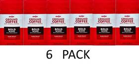 Meijer 719283557261 Bold Blend 100% Arabica Dark Roast Ground Coffee 12 Oz Bag - 6 Pack