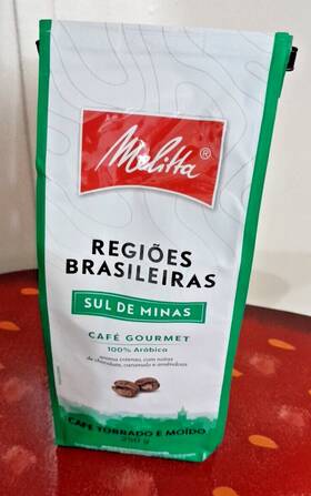 Melitta 891021005586 Cafe Gourmet Regioes Brasileiras Sul De Minas Aroma Intenso Pouch 250 G