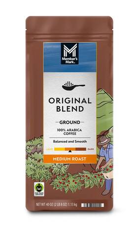 Members Mark 193968420154 Original Blend Ground Arabica Coffee Medium-roast 40 Ounce