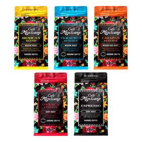 Mexicano 027271161063 Caf - Ground Coffee Variety Pack Specialty Arabica Sourced From Mex