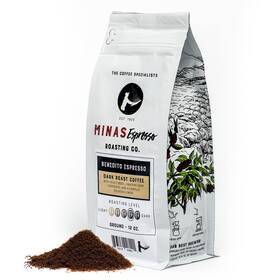 Minas Espresso 853519008056 Benedito Dark Roast Ground Coffee Single Origin Imported Brazili