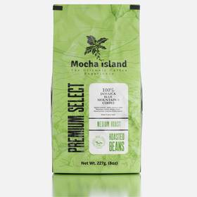 Mocha Island 726754956904 Blue Mountain Coffee From Jamaica Medium Roast Whole Beans 8oz