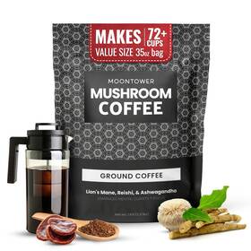 Moontower 02-bena-bn1o Adaptogen Mushroom Coffee Ground - Organic 35 Ounce Pack Of 1