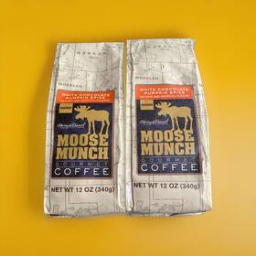 Moose Munch 024515185601 2 Pack White Chocolate Pumpkin Spice Falvored Ground Coffee - 12 Oz