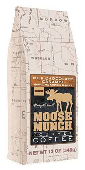 Moose Munch 689380928038 Ground Coffee By Harry And David 12 Oz Bag Milk Chocolate Caramel