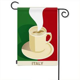 Gflag-fba-a43 Moslion Coffee Garden Flag Italy Espresso 12w X 18h Inch Multi-a45
