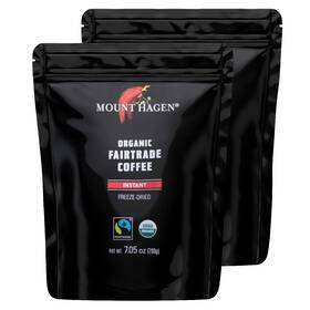 Mount Hagen 313032214223 7.05oz Organic Freeze Dried Instant Coffee - 2 Pack Eco-friendly