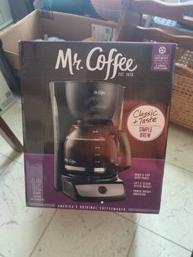 Sk13-rb Mr. Coffee 12 Cup Simple Brew Switch Maker -black -easy To Use -new/open