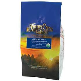 Mt. Whitney Coffee Roasters 857783008316 Organic Shade Grown Low Acid From Peru Ground 5 Lb
