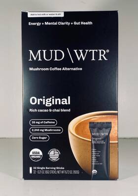 Mud Water 850003033938 Wtr Orig Mushroom Coffee Alt. Cacao And Chai Blend 32 Sticks 8/27