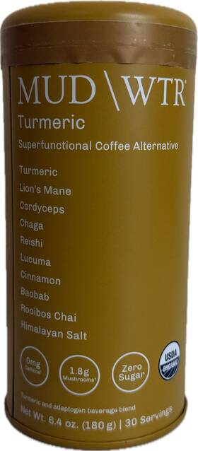 Mud Wtr 850003033402 Turmeric Superfunctional Coffee Alternative 6.4 Oz 180 G 30 Servings