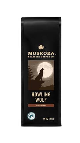 Muskoka Roastery Coffee Co. 872058004275 Howling Wolf Medium Dark Roast Ground 454g