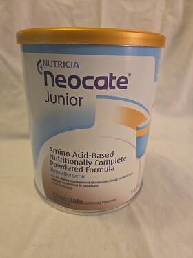 Neocate 749735026908 4 -neocate Jr Prebiotics Chocolate Unopened/4 Cans New Exp 04/29/2025 Sealed