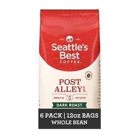 Nestl Coffee Partners 313112768790 Seattles Best Post Alley Blend Dark Roast Whole Bean Pack Of 6