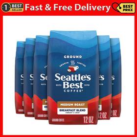 Nestl Coffee Partners 445017353351 Seattles Best Breakfast Blend Medium Roast Ground 12 Ounce